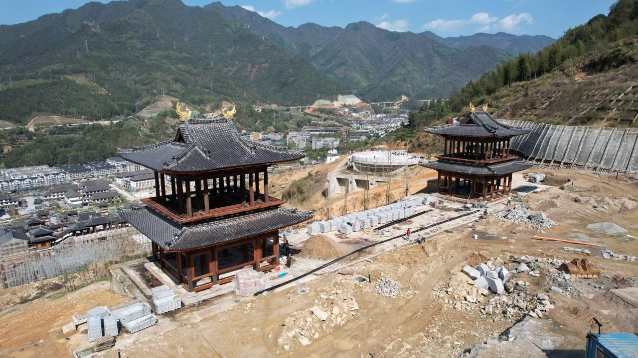 千年山哈宫雏形已现三月三前对外开放